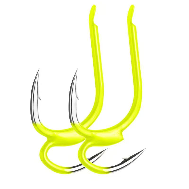Fishing Hook Barbless - 10Pcs/lot 5#-12# Carbon Steel Two Strength