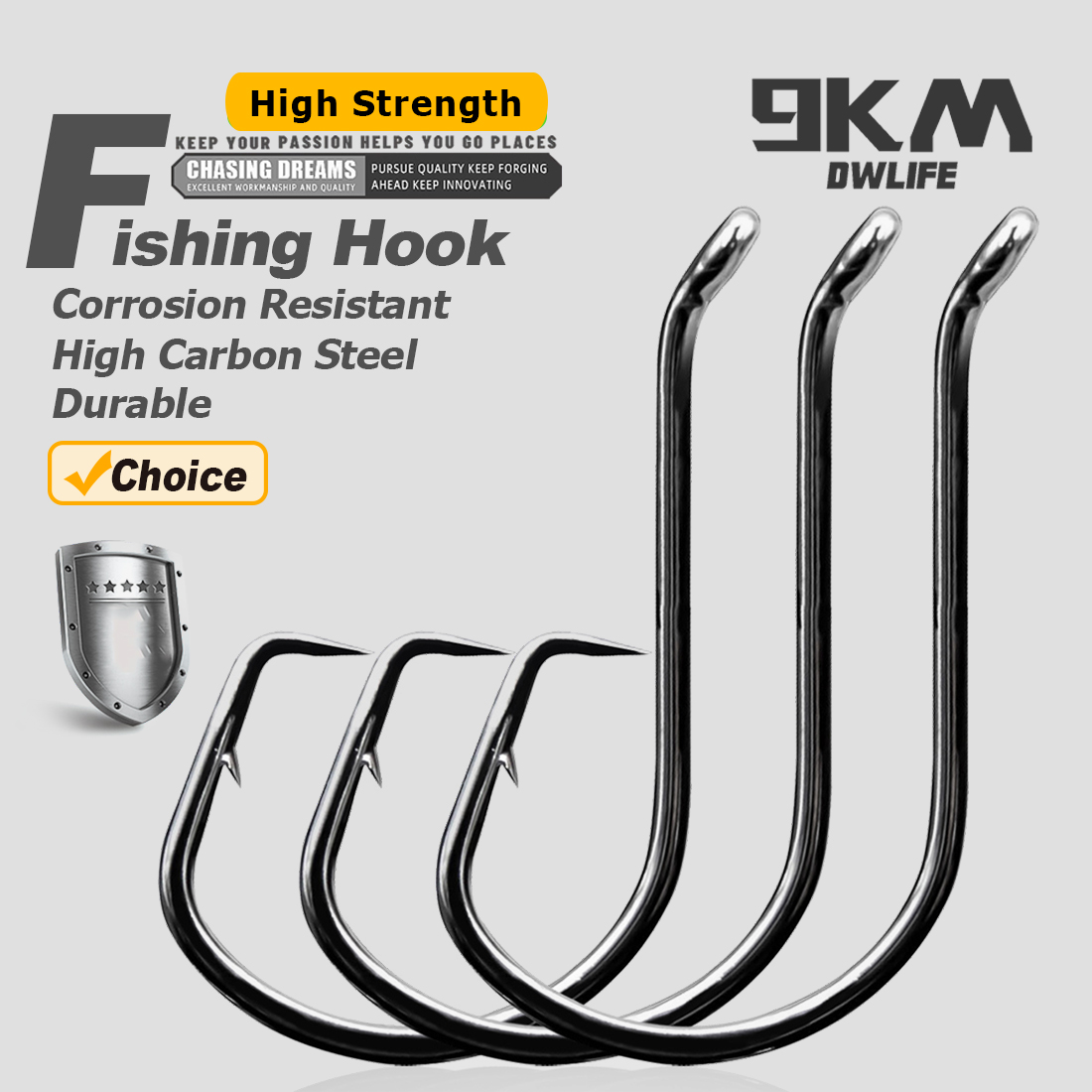 Fishing Hook Barbless - 9KM Circle Fishing Hooks 25~50Pcs Offset