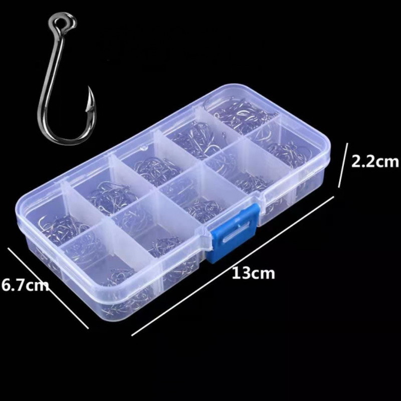 100-400pc/Box 3#-12# Carp Fish - Fishing Hook Circle recension och pris