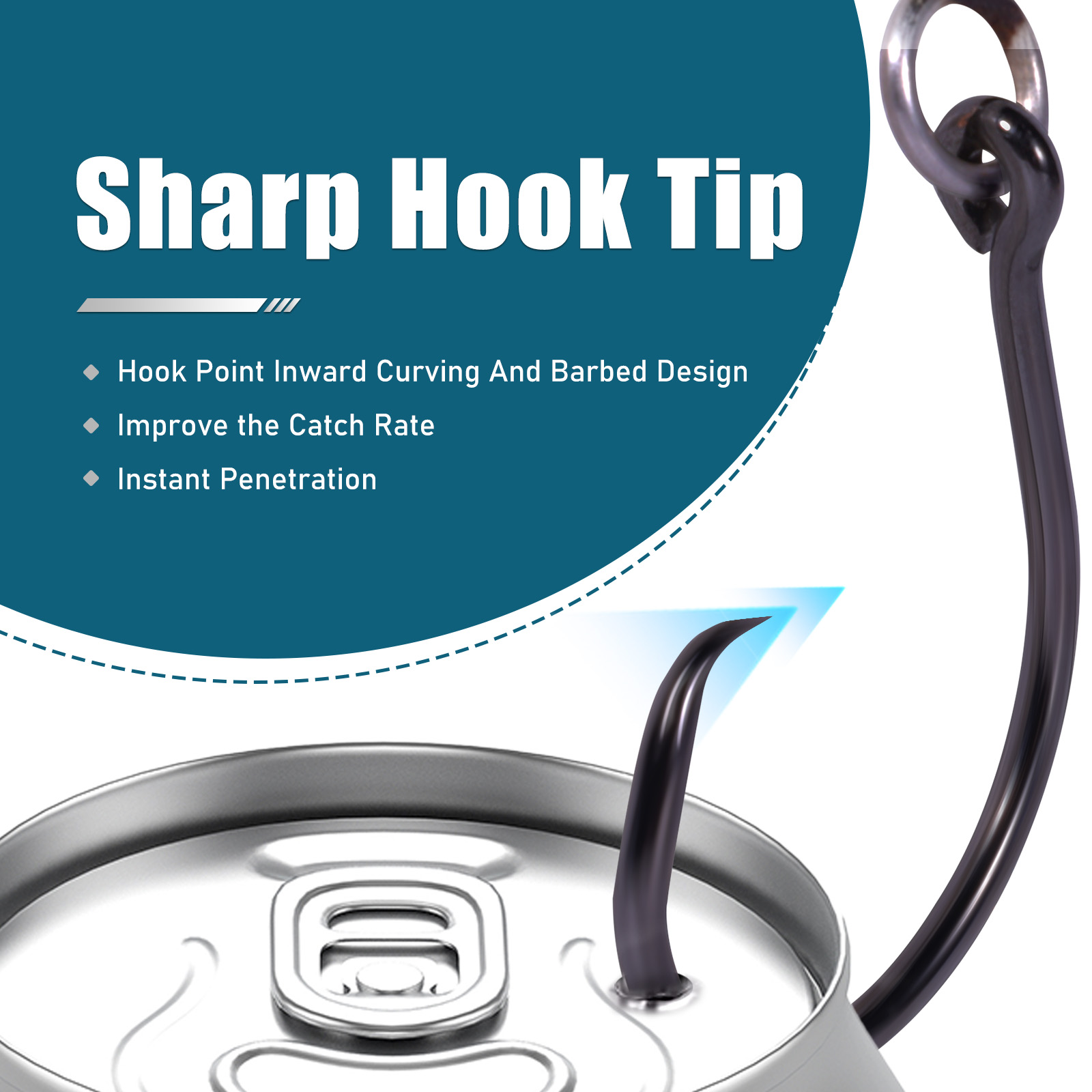 9KM Circle Hooks Fishing with  - Fishing Hook Circle recension och pris