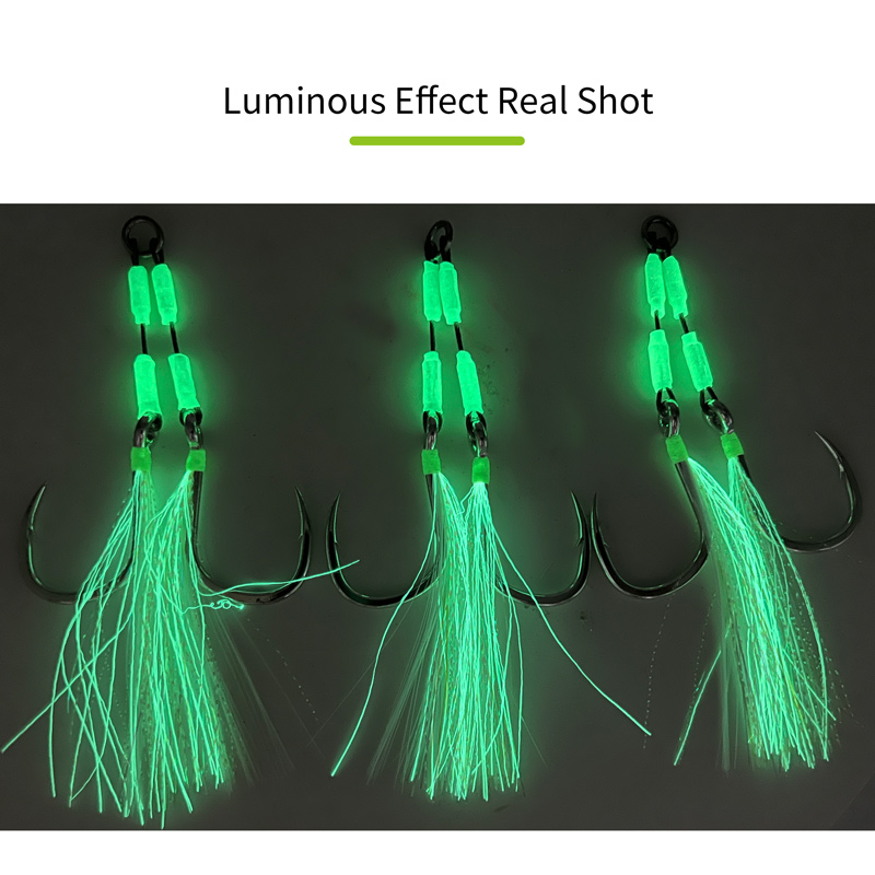 ZYZHE 1/3/5pcs Jig Assist Hook - Fishing Hook Barbless recension och pris