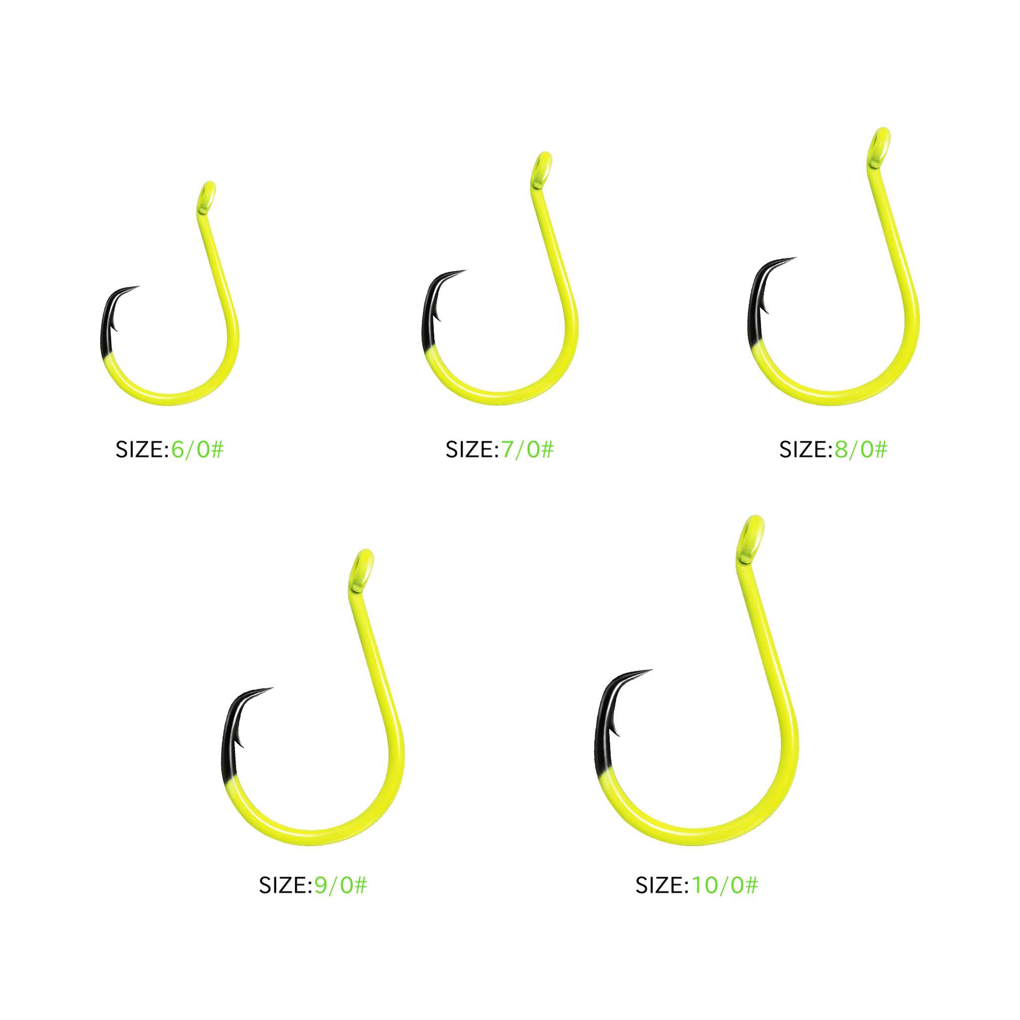 ZYZHE 10pcs Circle Hooks Size  - Fishing Hook Circle recension och pris