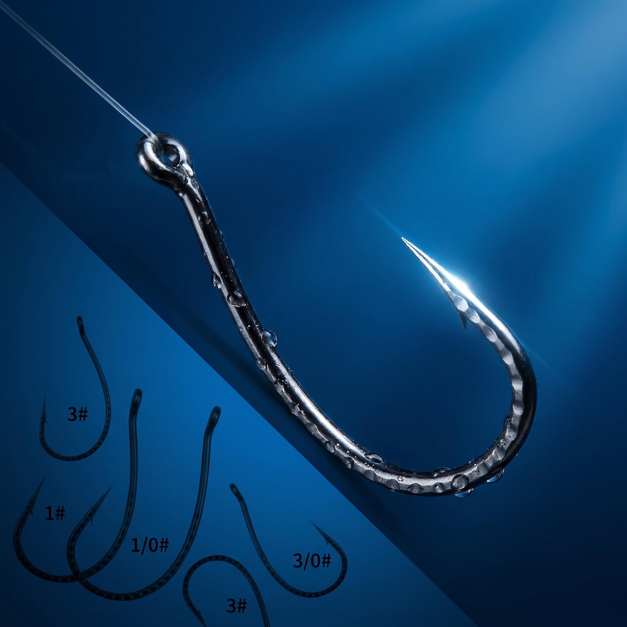 50pcs High Carbon Steel Wacky  - Fishing Hook Barbless recension och pris
