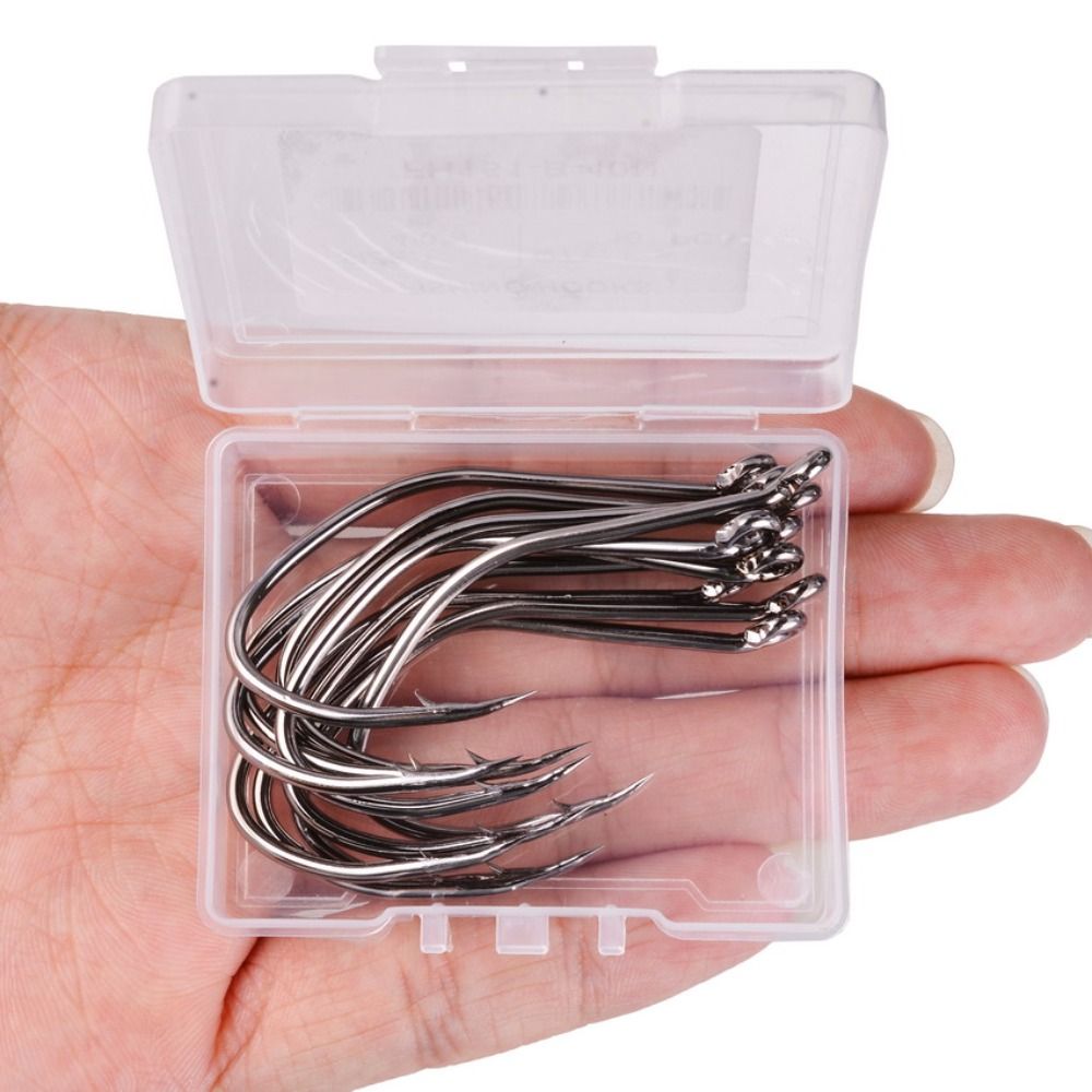 10pcs/Box Barbed Catfish Fishi - Fishing Hook Barbless recension och pris