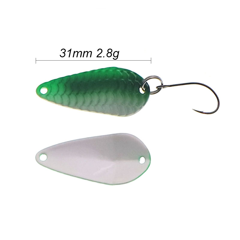 Fishing Trout Spoon Single Hoo - Fishing Hook Jig recension och pris