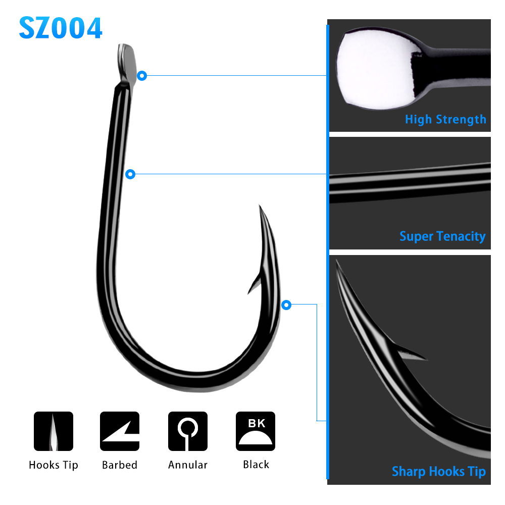 PROBEROS Fishhook 200pcs 1-15# - Fishing Hook Size recension och pris