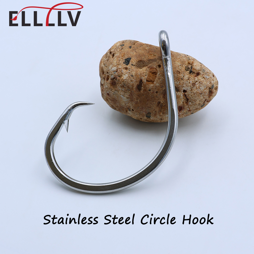 Ellllv 10/0 - 16/0 Stainless S - Fishing Hook Circle recension och pris
