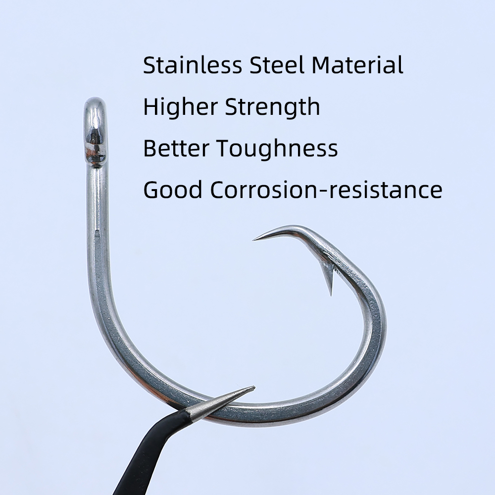 Ellllv 10/0 - 16/0 Stainless S - Fishing Hook Circle recension och pris