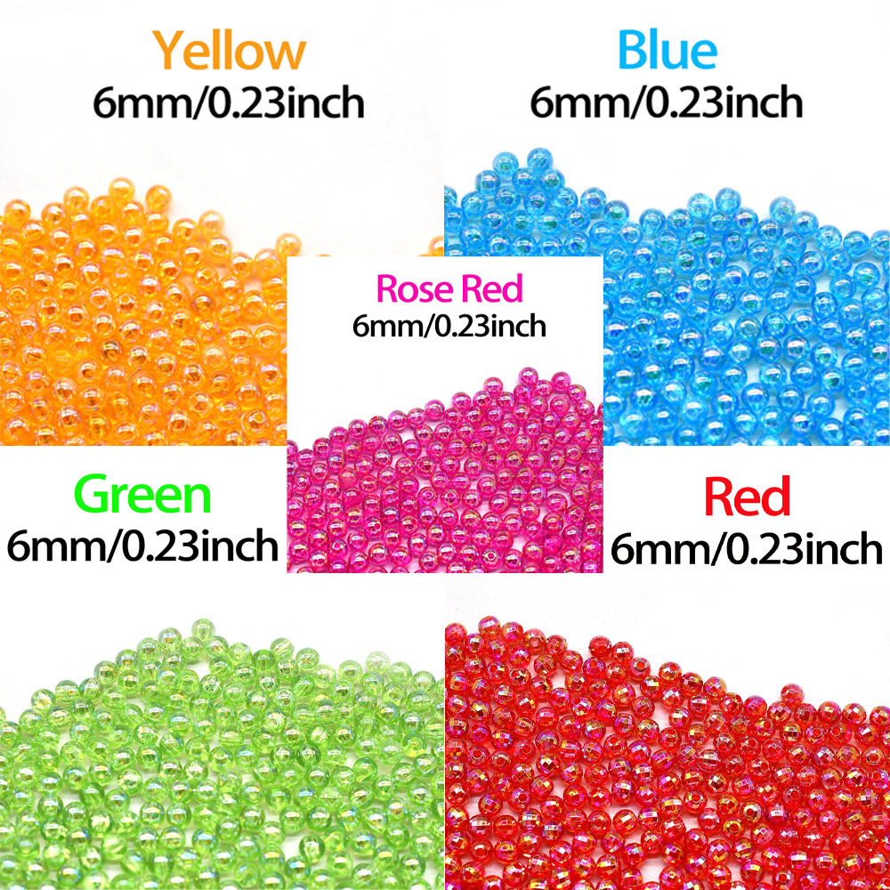 MNFT Mix 5 Colors Round Beads  - Fishing Hook Size recension och pris