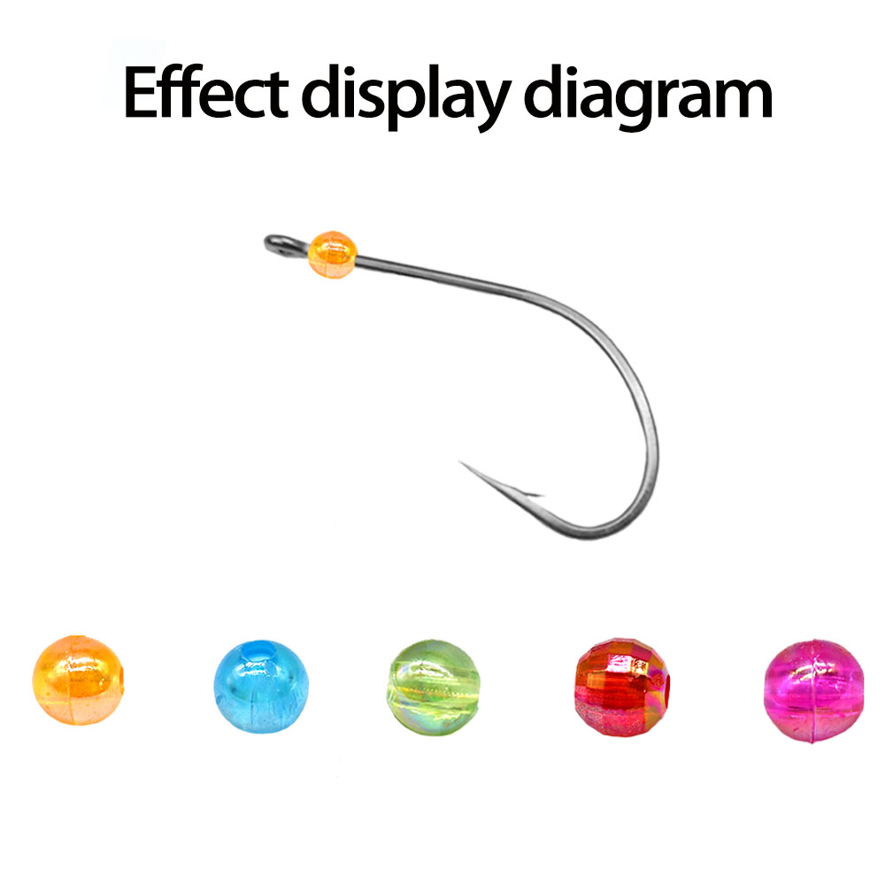 MNFT Mix 5 Colors Round Beads  - Fishing Hook Size recension och pris