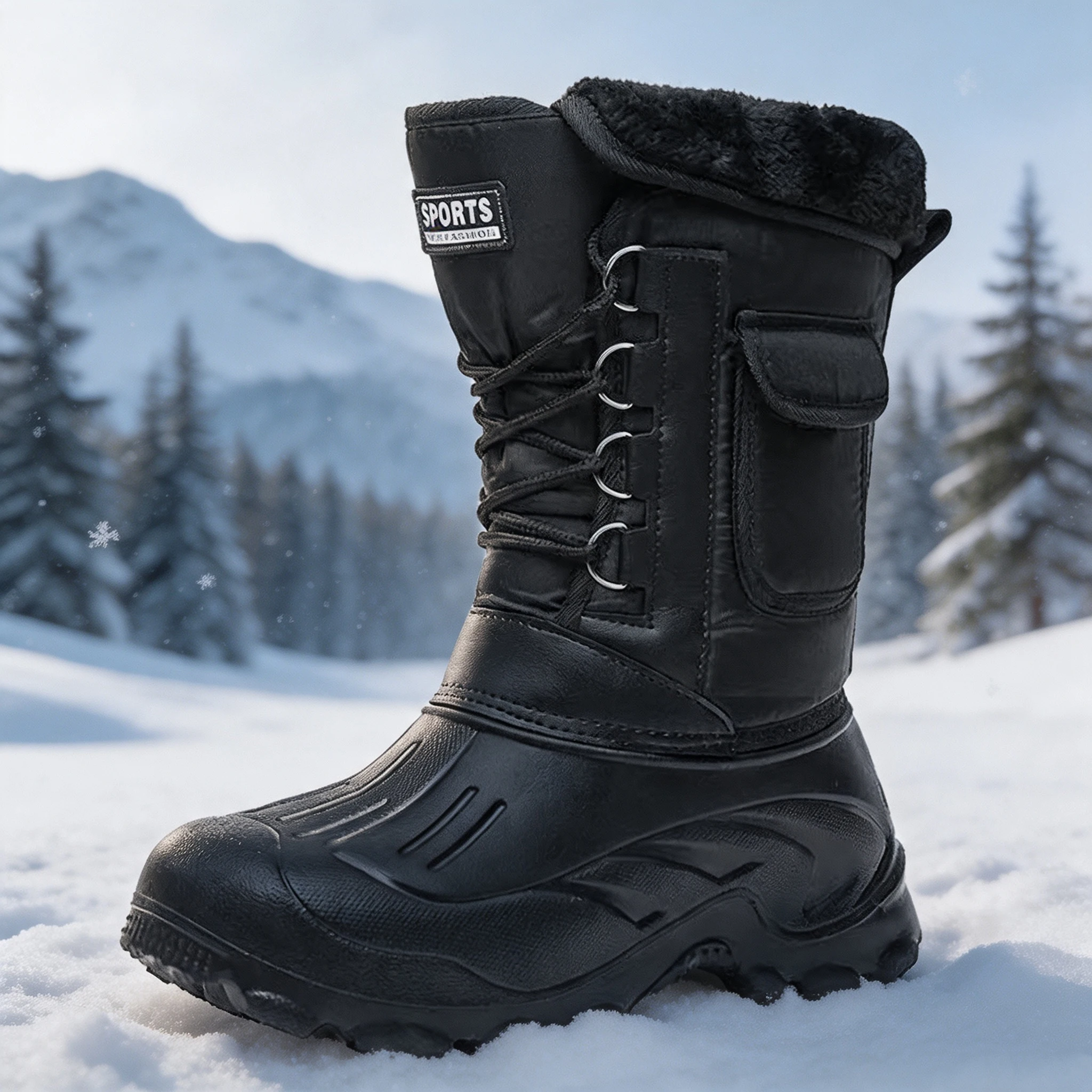 Men Winter Snow Boots Outdoor  - Fishing Hook Size recension och pris