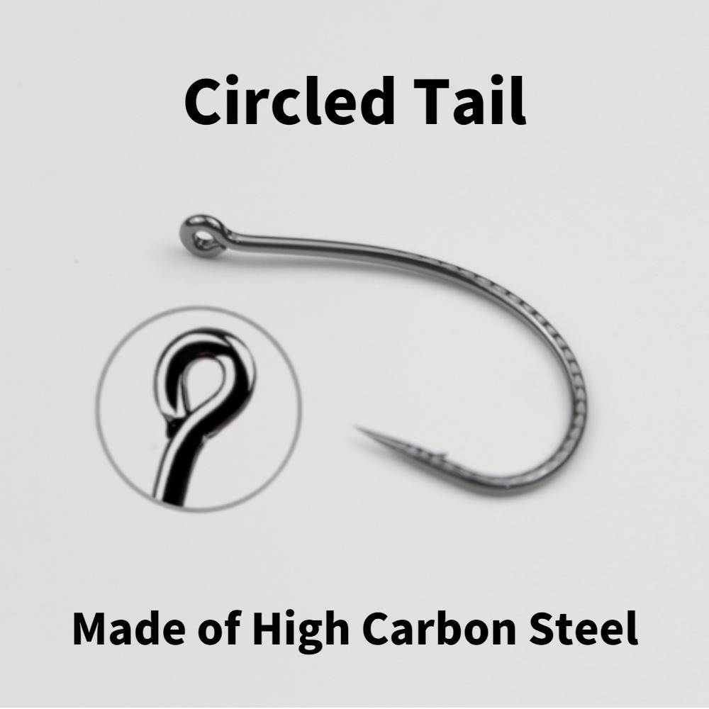 50pcs Wacky Hooks High Carbon  - Fishing Hook Barbless recension och pris