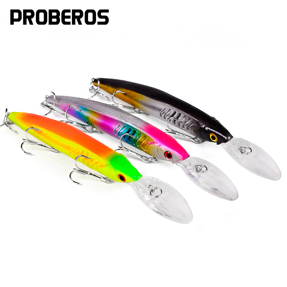 PROBEROS 15cm 12g Large Minnow - Fishing Hook Size recension och pris