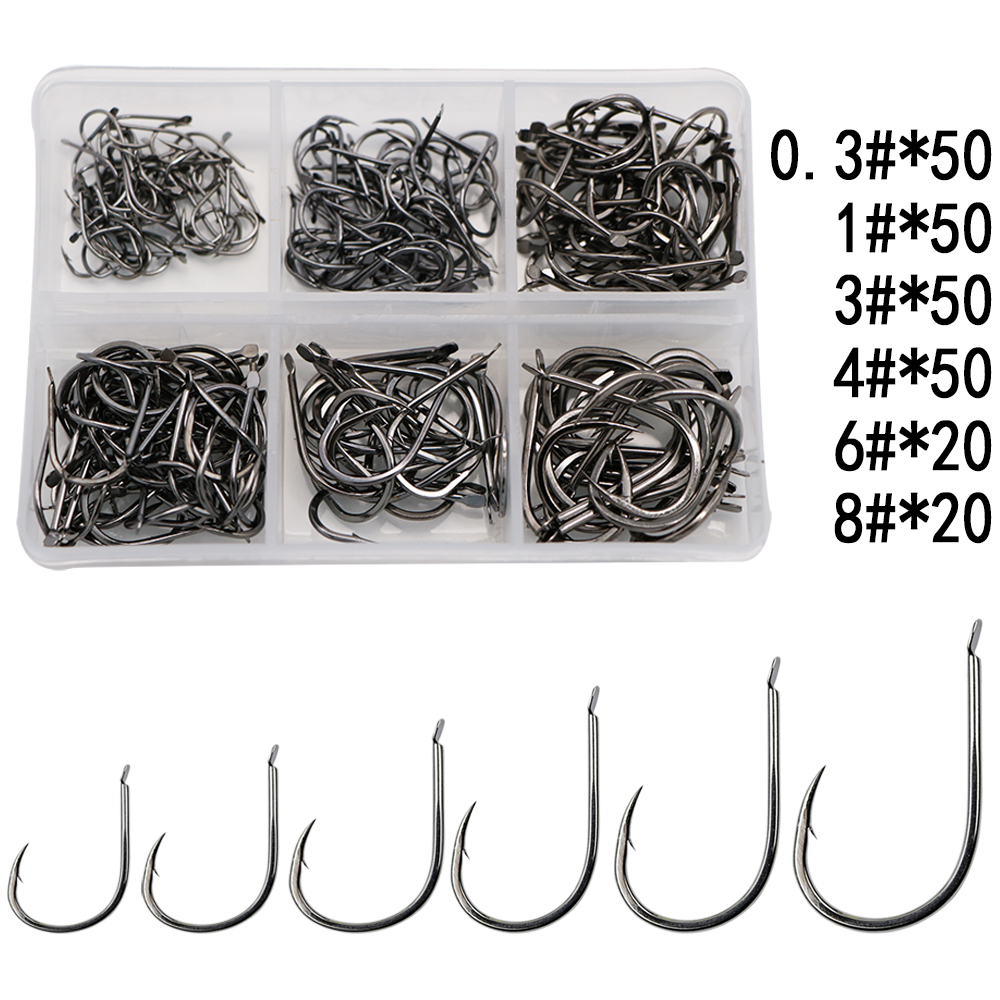 240pcs/box Barbed Fishing Hook - Fishing Hook Barbless recension och pris