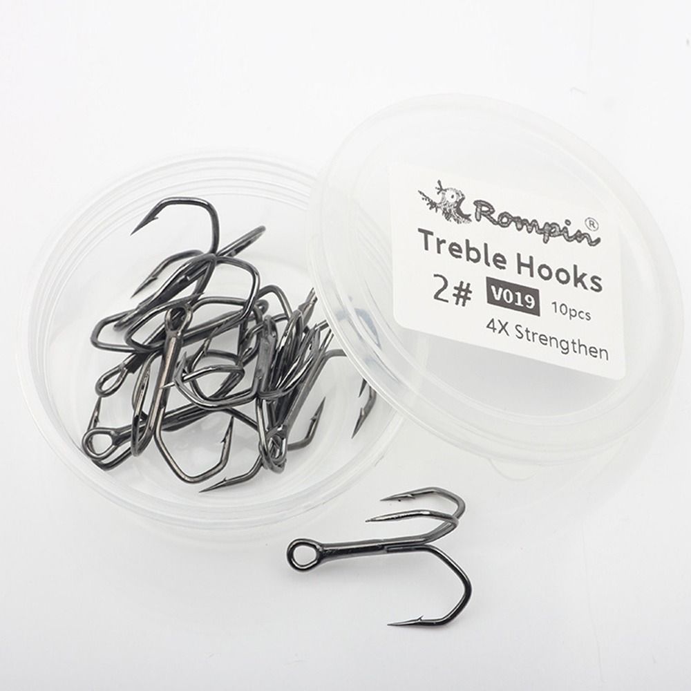 10Pcs Anti-rust Ahite Nickel S - Fishing Hook Size recension och pris
