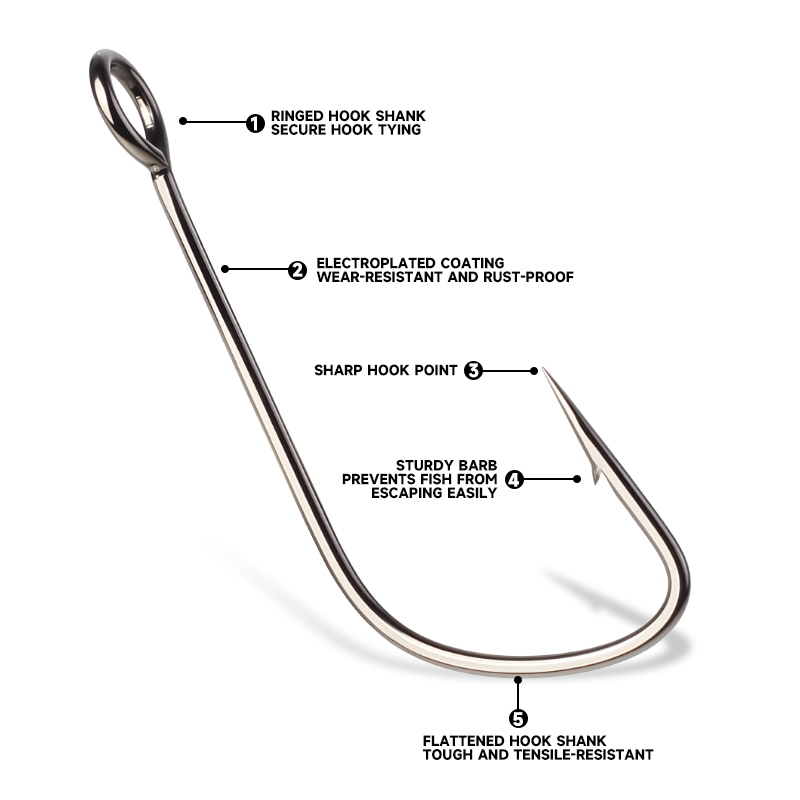 Supercontinent 2#-12# 10pcs Ba - Fishing Hook Offset recension och pris